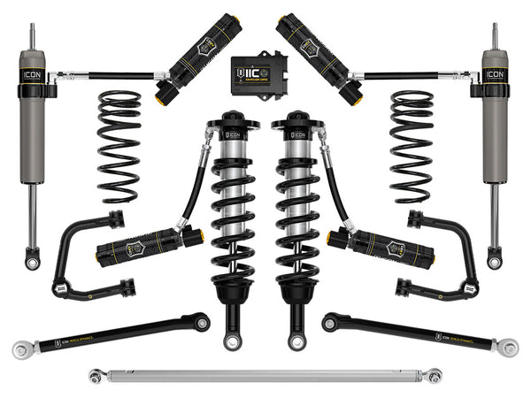 ICON 2025 Toyota 4Runner 2WD 1.25-3" Lift Stage 13 Suspension System Tubular