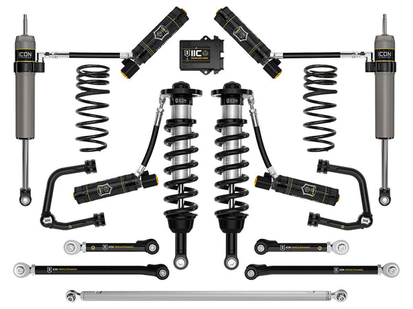 ICON 2025 Toyota 4Runner 2WD 1.25-3" Lift Stage 14 Suspension System Tubular