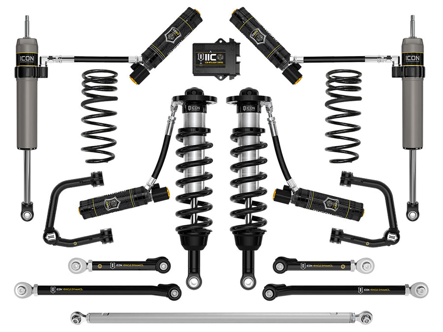 ICON 2025 Toyota 4Runner 2WD 1.25-3" Lift Stage 14 Suspension System Tubular
