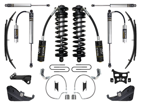 ICON 2023-2025 Ford F-250/F-350 Super Duty 4WD 4-5.5" Lift Stage 2 Coilover Conversion System W/ Expansion Packs