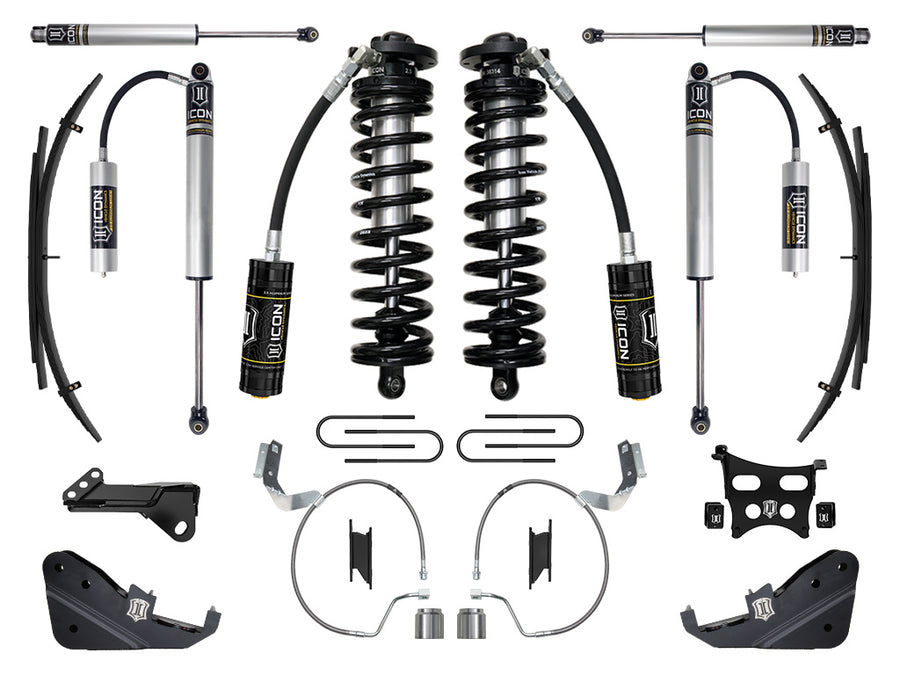 ICON 2023-2025 Ford F-250/F-350 Super Duty 4WD 4-5.5" Lift Stage 2 Coilover Conversion System W/ Expansion Packs