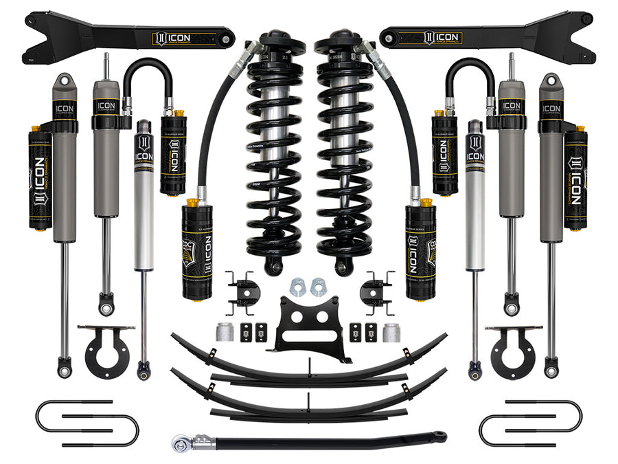 ICON 08-10 Ford F250/F350 2.5-3" Lift Stage 6 Coilover System W/ Leaf Springs