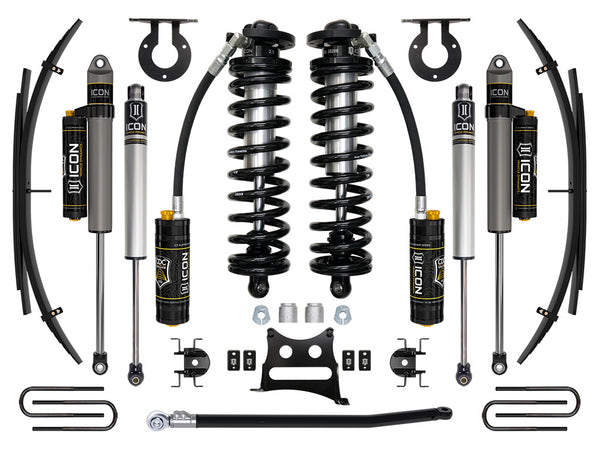 ICON 11-16 Ford F250/F350 2.5-3" Lift Stage 4 Coilover System W/ Leaf Springs