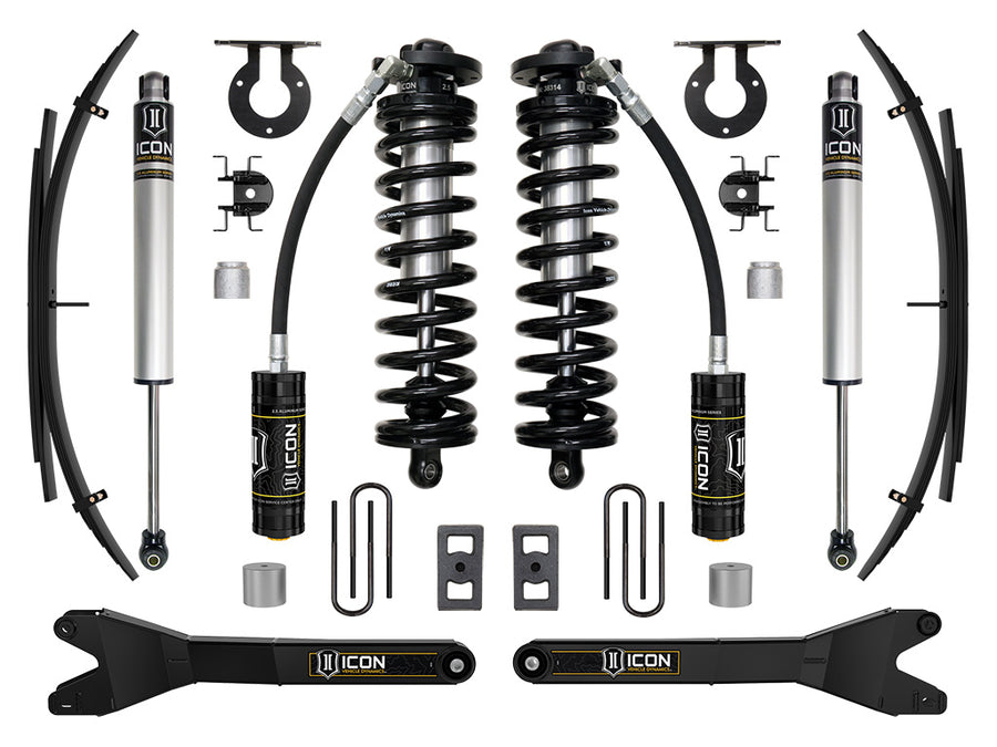 ICON 2023-2025 Ford F-250/F-350 Super Duty 4WD 2.5-3" Lift Stage 1 Coilover Conversion System W/ Radius Arms & Expansion Packs