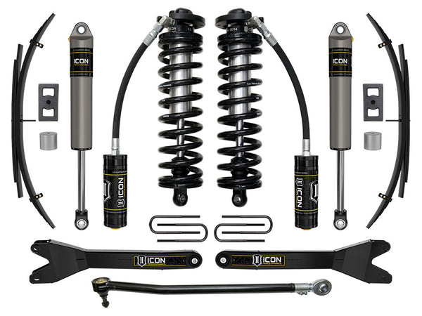 ICON 2023-2025 Ford F-250/F-350 Super Duty 4WD 2.5-3" Lift Stage 2 Coilover Conversion System W/ Radius Arms & Expansion Packs
