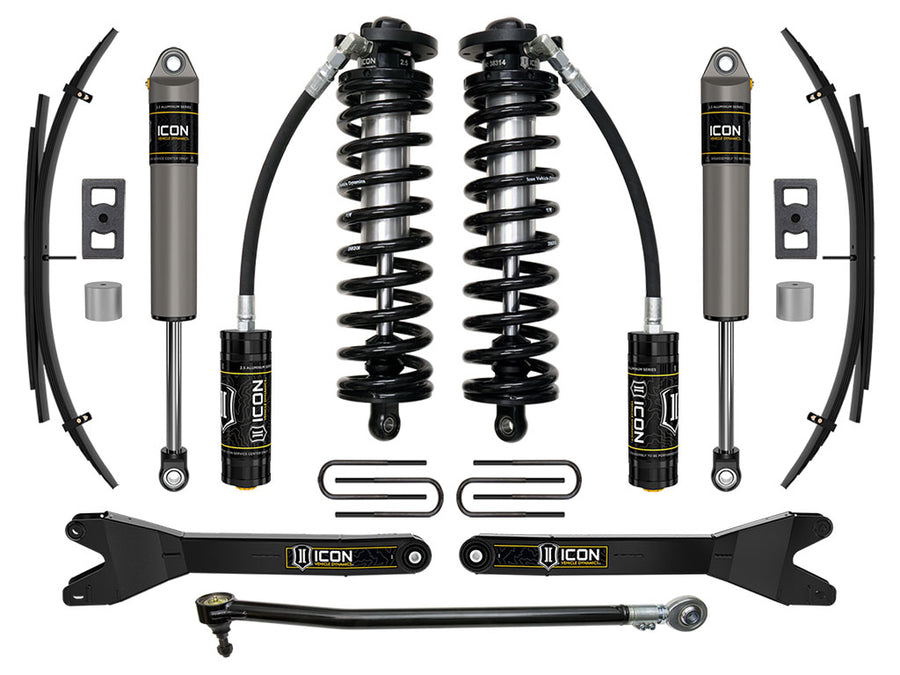 ICON 2023-2025 Ford F-250/F-350 Super Duty 4WD 2.5-3" Lift Stage 2 Coilover Conversion System W/ Radius Arms & Expansion Packs