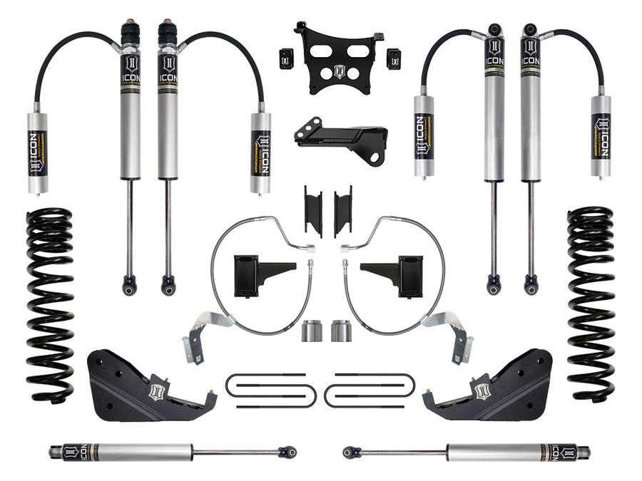 ICON 2023-2025 Ford F-250/F-350 Super Duty 4WD Gas 4.5" Lift Stage 2 Suspension System