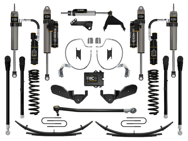 ICON 2023-2025 Ford F-250/F-350 Super Duty 4WD Gas 4.5" Lift Stage 8 Suspension System W/ Expansion Packs