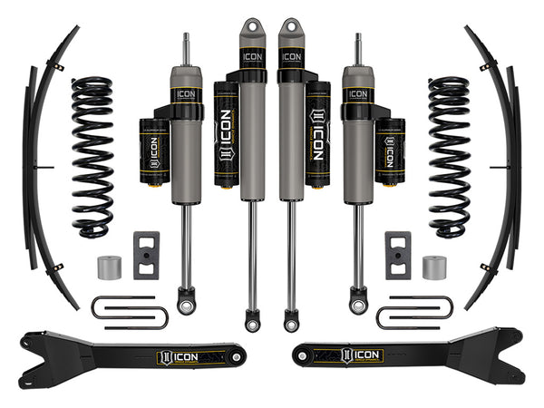 ICON 2023-2025 Ford F-250/F-350 Super Duty 4WD Diesel 2.5" Lift Stage 2 Suspension System W/ Radius Arms And Expansion Packs