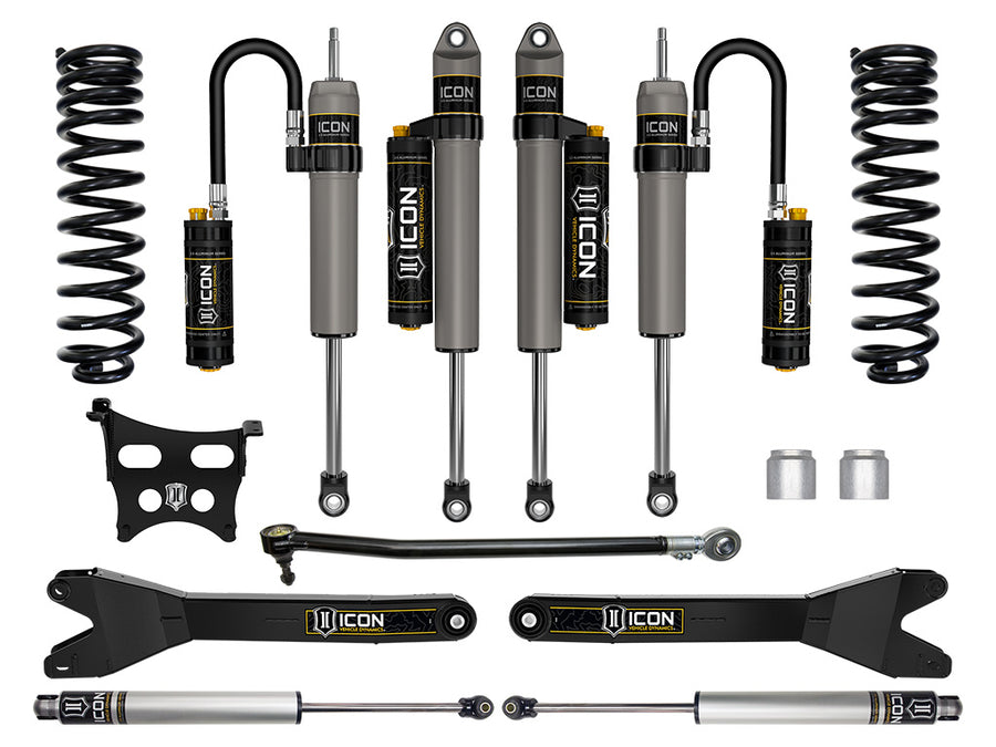 ICON 2023-2025 Ford F-250/F-350 Super Duty 4WD Diesel 2.5" Lift Stage 5 Suspension System W/ Radius Arms
