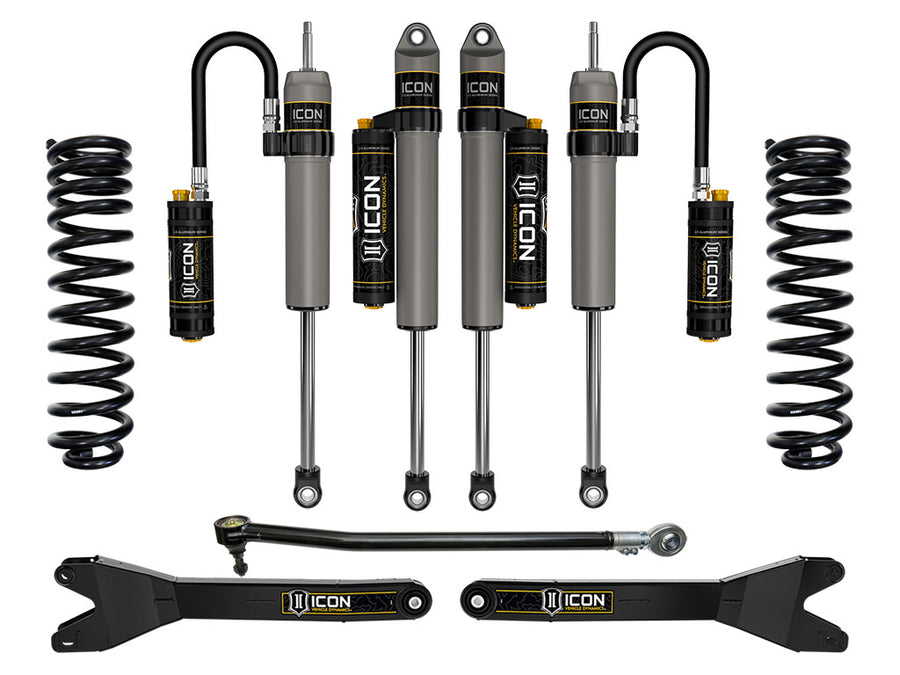 ICON 2023-2025 Ford F-250/F-350 Super Duty 4WD Gas 2.5" Lift Stage 4 Suspension System W/ Radius Arms