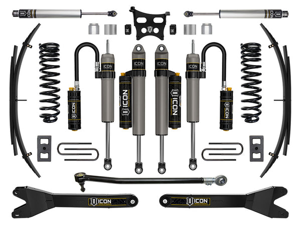 ICON 2023-2025 Ford F-250/F-350 Super Duty 4WD Gas 2.5" Lift Stage 5 Suspension System W/ Radius Arms And Expansion Packs