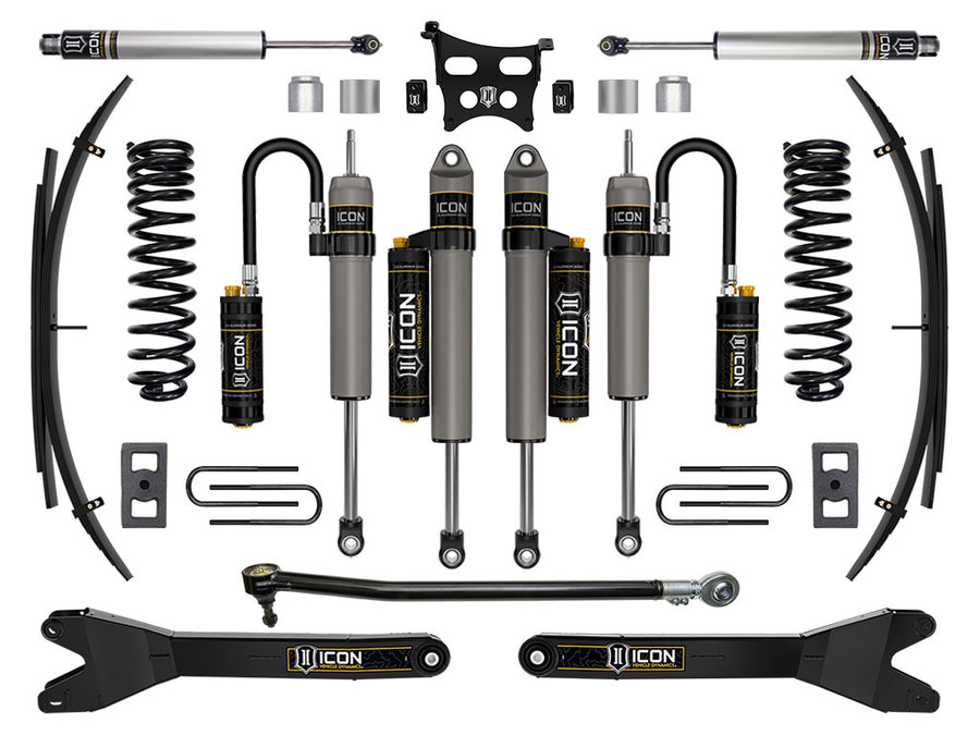 ICON 2023-2025 Ford F-250/F-350 Super Duty 4WD Gas 2.5" Lift Stage 5 Suspension System W/ Radius Arms And Expansion Packs