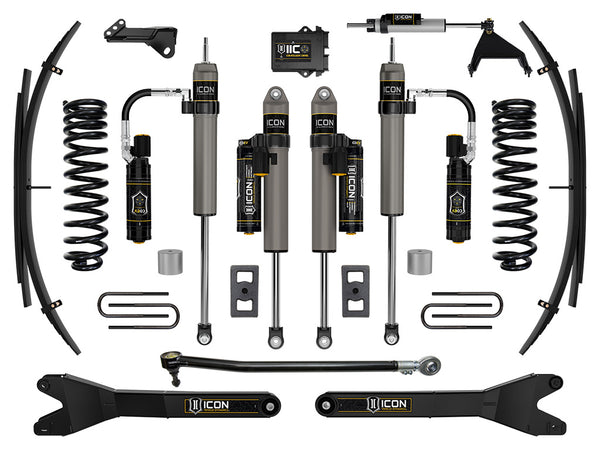 ICON 2023-2025 Ford F-250/F-350 Super Duty 4WD Diesel 2.5" Lift Stage 6 Suspension System W/ Radius Arms And Expansion Packs