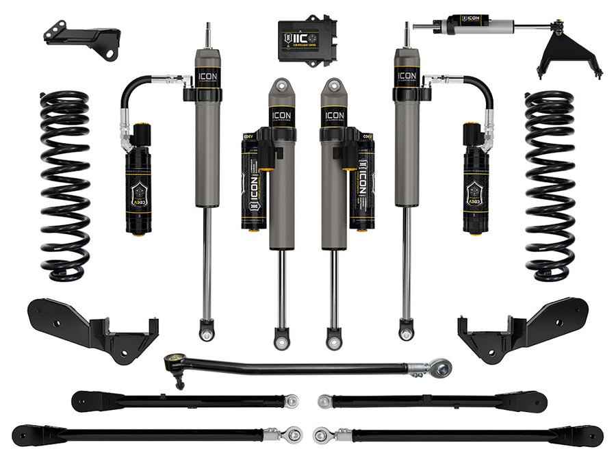 ICON 2023-2025 Ford F-250/F-350 Super Duty 4WD Diesel 2.5" Lift Stage 6 Suspension System W/ 4-Link
