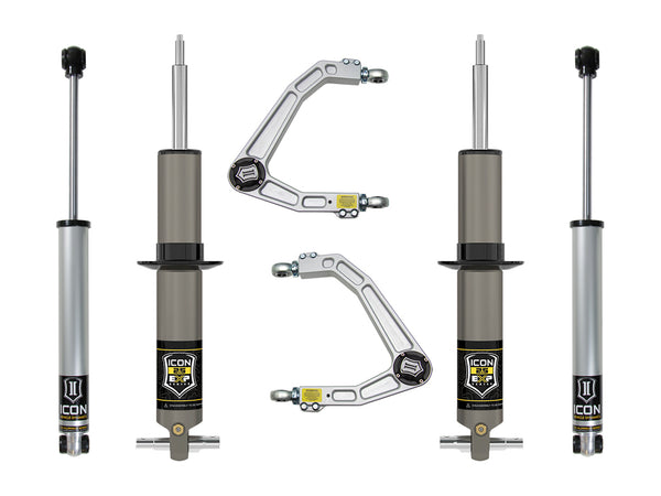 ICON 19-23 GM 1500 2.375-3.75" Lift Stage 2 EXP Suspension System Billet