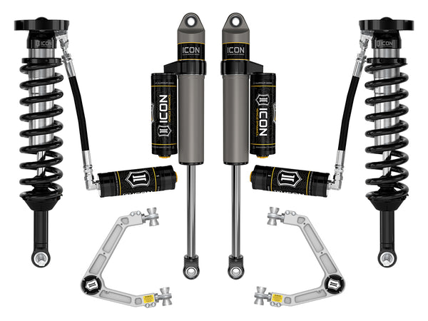 ICON 2023-2024 Chevrolet Colorado WT LT & Z71 1.75-2.5" Lift Stage 4 Suspension System W/ Billet Upper Control Arms