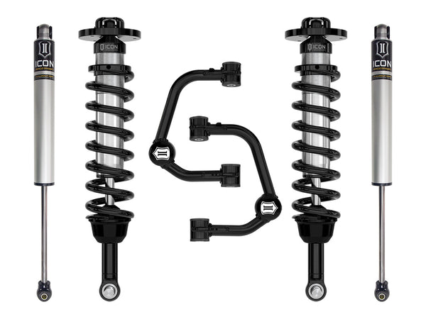 ICON 2021-2025 Ford F-150 4WD 2.75-3.5" Lift Stage 1 Suspension System Tubular