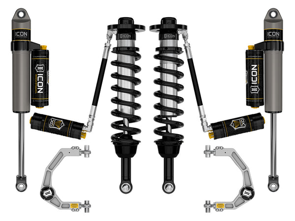 ICON 2021-2025 Ford F-150 4WD 2.75-3.5" Lift Stage 4 Suspension System Billet CDCV