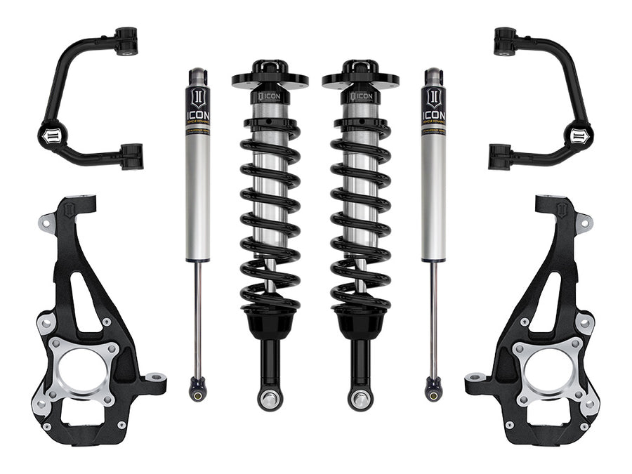 ICON 2021-2024 Ford F-150 4WD 3.5-4.5" Lift Stage 1 Suspension System Tubular