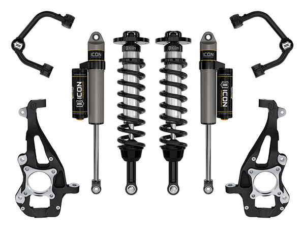 ICON 2021-2024 Ford F-150 4WD 3.5-4.5" Lift Stage 2 Suspension System Tubular