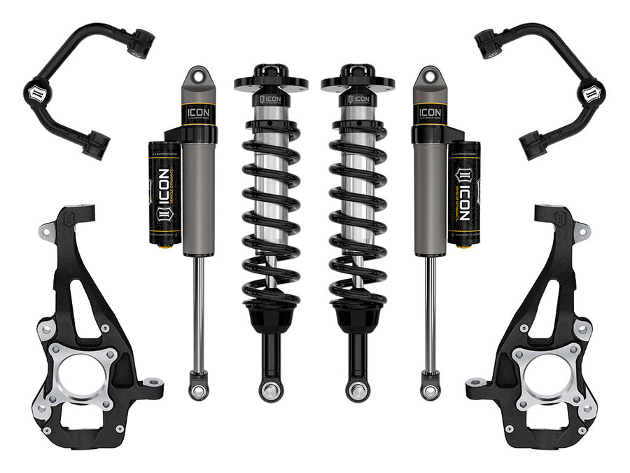 ICON 2021-2024 Ford F-150 4WD 3.5-4.5" Lift Stage 2 Suspension System Tubular