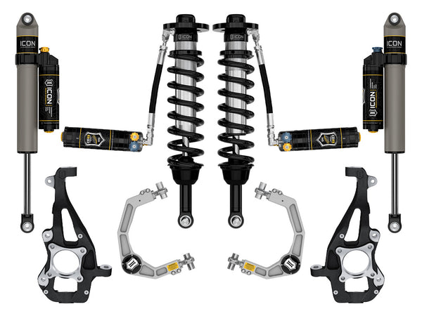 ICON 2021-2024 Ford F-150 4WD 3.5-4.5" Lift Stage 4 Suspension System Billet CDXS