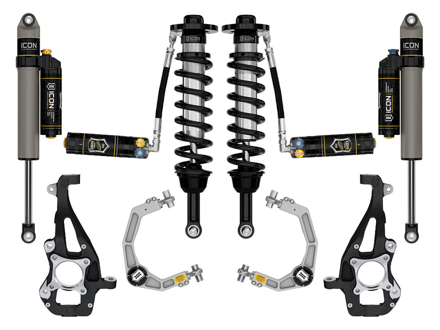 ICON 2021-2024 Ford F-150 4WD 3.5-4.5" Lift Stage 4 Suspension System Billet CDXS