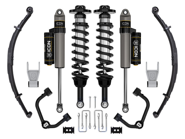 ICON 2021-2024 Ford F-150 Tremor 2.5-3" Lift Stage 2 Suspension System Tubular W/ Leaf Packs