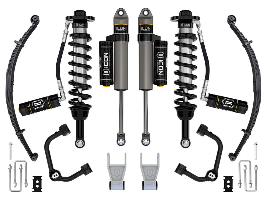 ICON 2021-2024 Ford F-150 Tremor 2.5-3" Lift Stage 3 Suspension System Tubular W/ Leaf Packs