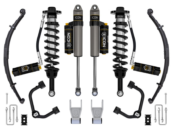 ICON 2021-2024 Ford F-150 Tremor 2.5-3" Lift Stage 4 Suspension System Tubular CDCV W/ Leaf Packs