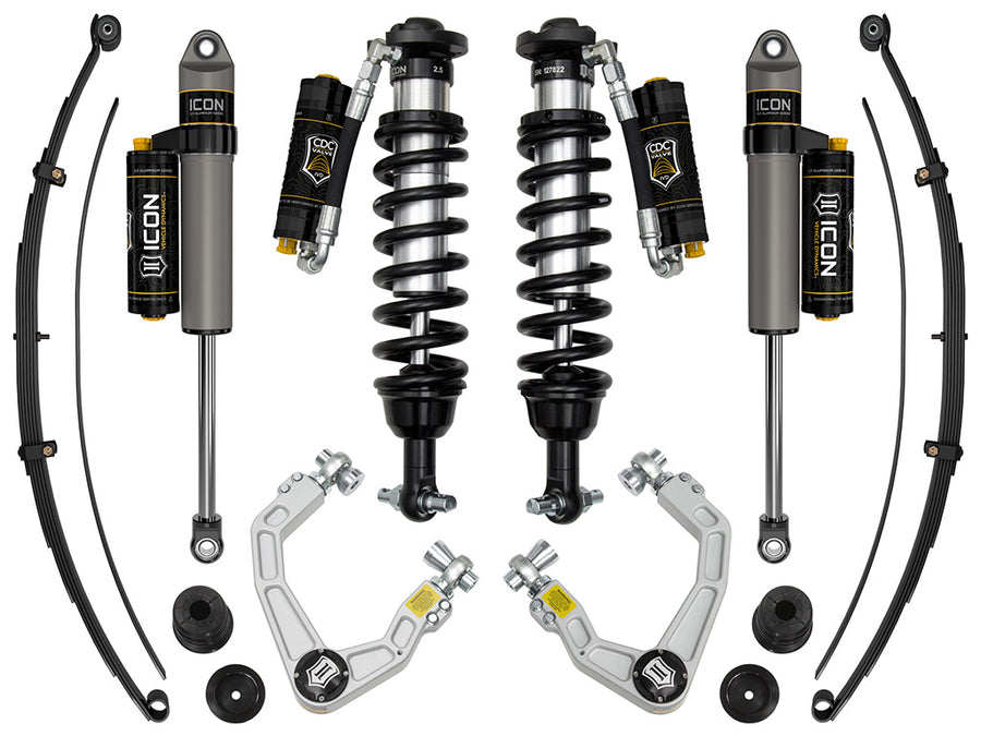ICON 19-21 Ford Ranger 0-3.5" Lift Stage 8 Susp System Billet UCA Al Knuckle