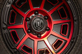 ICON ALLOYS VICTORY SAT BLK RED - 17 X 8.5 / 6X120 / 0MM / 4.75" BS