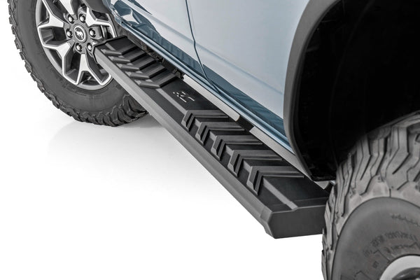 Rough Country - BA2 Running Boards - Side Step Bars - 4-Door - Ford Bronco 4WD (2021-2026) - 41007A