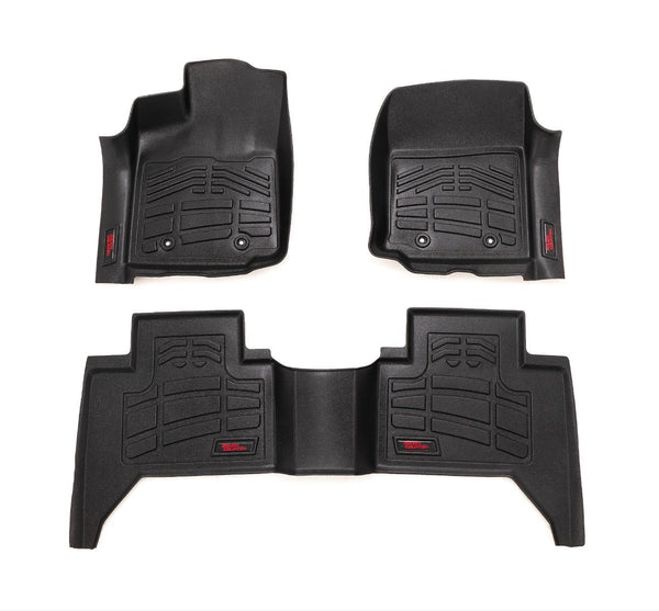 Rough Country - Sure-Fit Floor Mats - FR & RR - Toyota Tacoma 2WD/4WD (2016-2023)