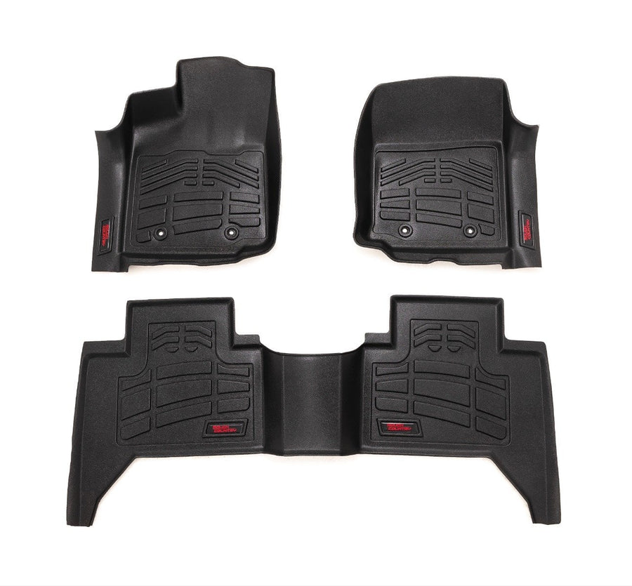 Rough Country - Sure-Fit Floor Mats - FR & RR - Toyota Tacoma 2WD/4WD (2016-2023)