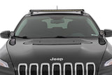 Rough Country - LED Light Kit - Roof Mount - 40 In. Black Single Row - Jeep Cherokee KL (14-23)