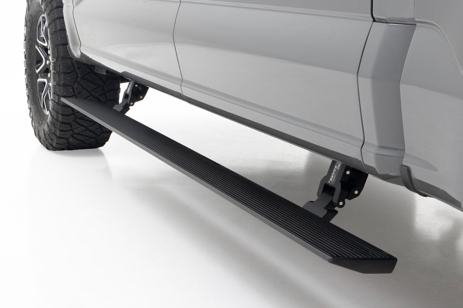 Rough Country - Power Running Boards - Dual Electric Motor - Ford F-150/Lightning/F-250/F-350/Raptor (15-25)