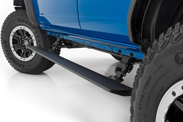 Rough Country - Power Running Boards - Dual Electric Motor - 4 Door - Ford Bronco 4WD (21-25)