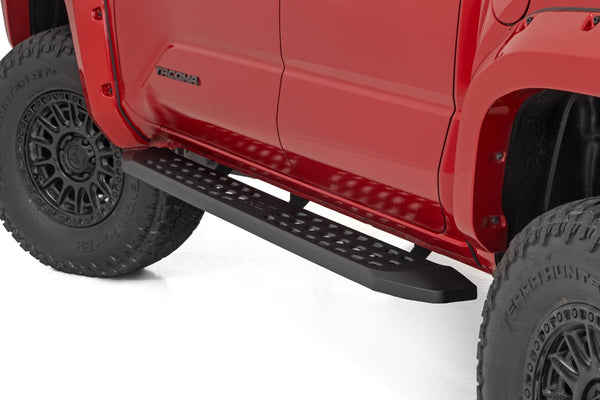Rough Country - RPT2 Running Board - Double Cab - Black - Toyota Tacoma 2WD/4WD (2024-2025)
