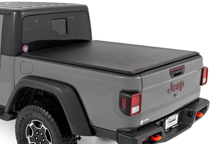 Rough Country - Soft Roll Up Bed Cover - 5 Bed - Jeep Gladiator JT 4WD (2020-2025)