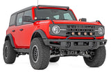 Rough Country - Light Bar Mount - 3.5 In. Round LED (Quad) - Black - Amber DRL - OE Modular Steel - Ford Bronco (21-24)