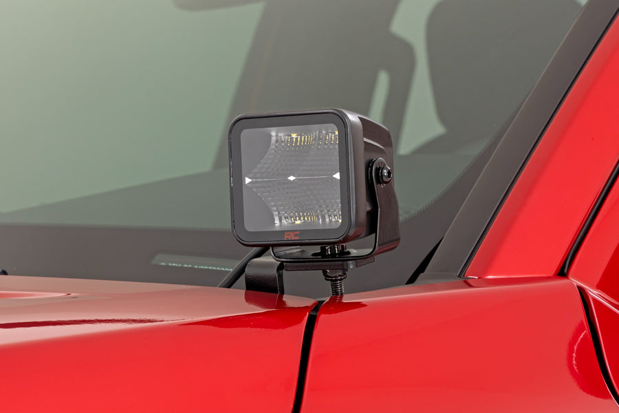 Rough Country - LED Light Kit - Ditch Mount - 2 In. Spectrum Pair - Spot - Toyota Tacoma (24-25)