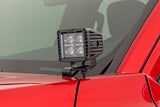 Rough Country - LED Light Kit - Ditch Mount - 2 In. Black Pair - Amber DRL - Toyota Tacoma (24-25)
