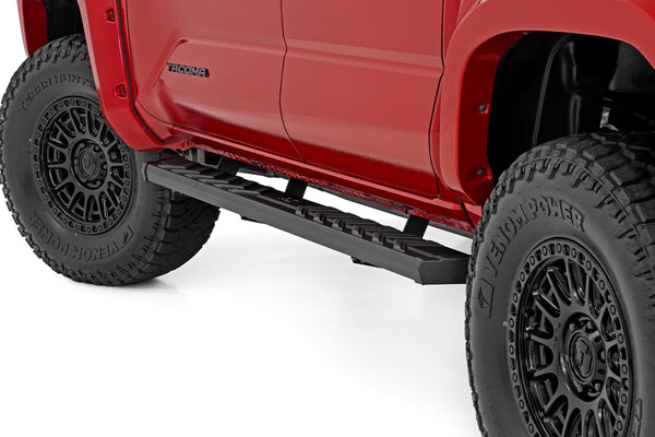 Rough Country - BA2 Running Boards - Side Step Bars - Double Cab - Toyota Tacoma (24-26) - 41013A