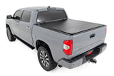Rough Country - Hard Tri-Fold Flip Up Bed Cover - 5'7 In. Bed - Toyota Tundra 2WD/4WD (07-21)