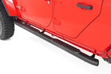 Rough Country - Oval Nerf Steps - Black - Jeep Gladiator JT 4WD (2020-2025)