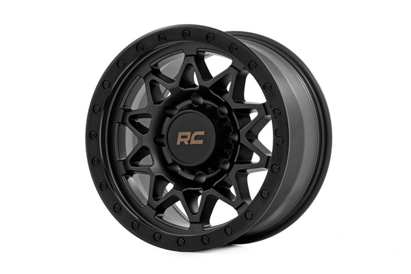 Rough Country - Rough Country 78 Series Wheel/Simulated Beadlock/Black/18x9/8x170/-12mm