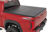 Rough Country - Soft Tri-Fold Bed Cover - 5'7" Bed - With And W/o OE Rail - Toyota Tundra (22-26) - 41419560A