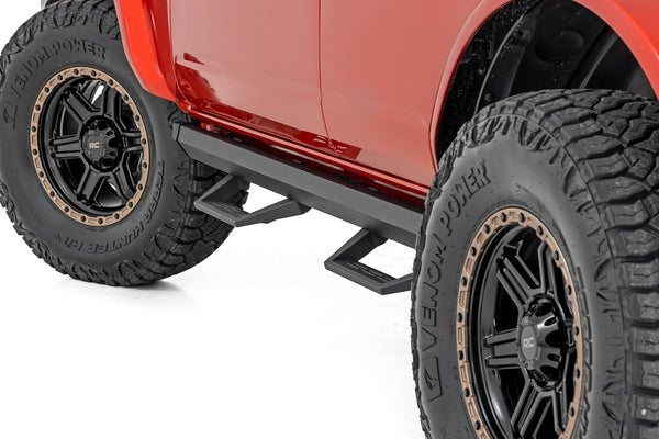 Rough Country - SRL2 Adjustable Aluminum Step - 4-Door - Ford Bronco 4WD (2021-2025)